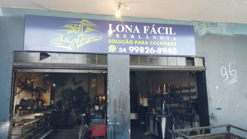 fachada lona fácil